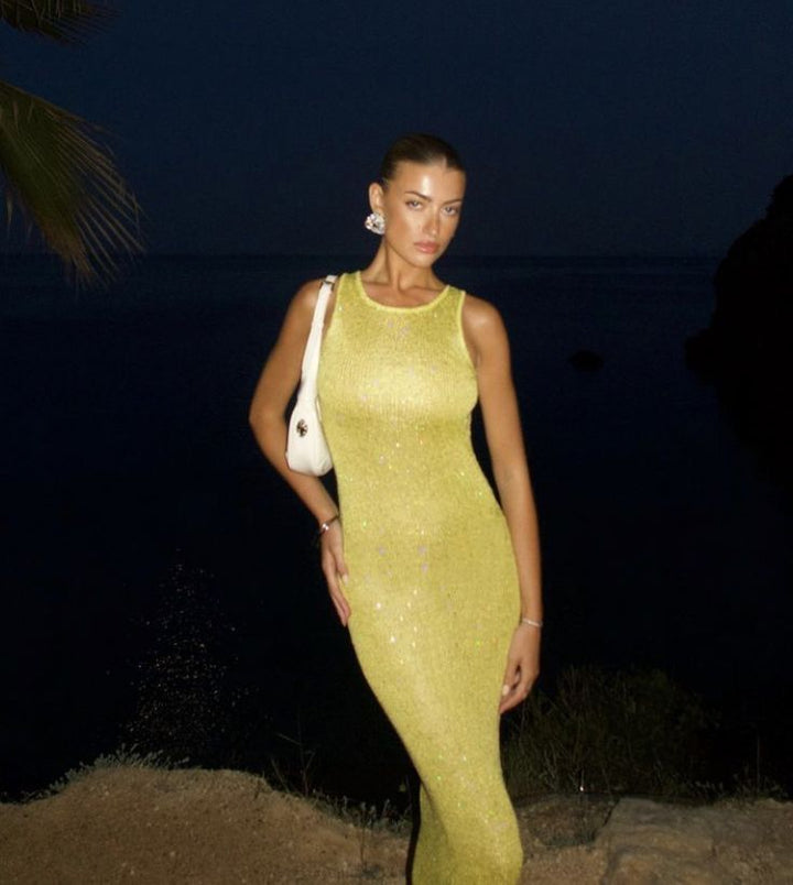 Elsie | Ärmelloses Maxikleid 