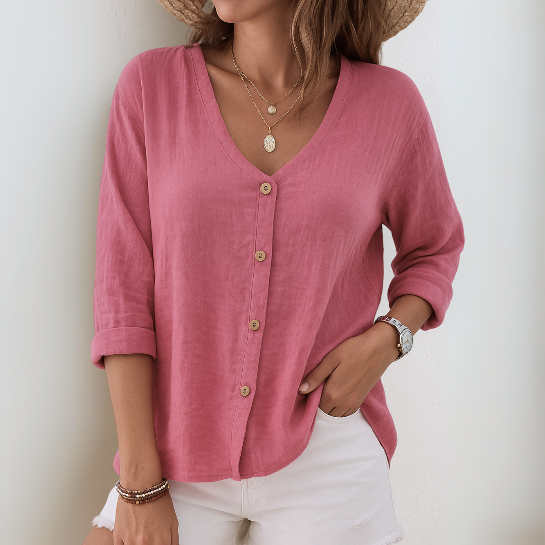 Eirlys | Entspannte Button-Up Bluse