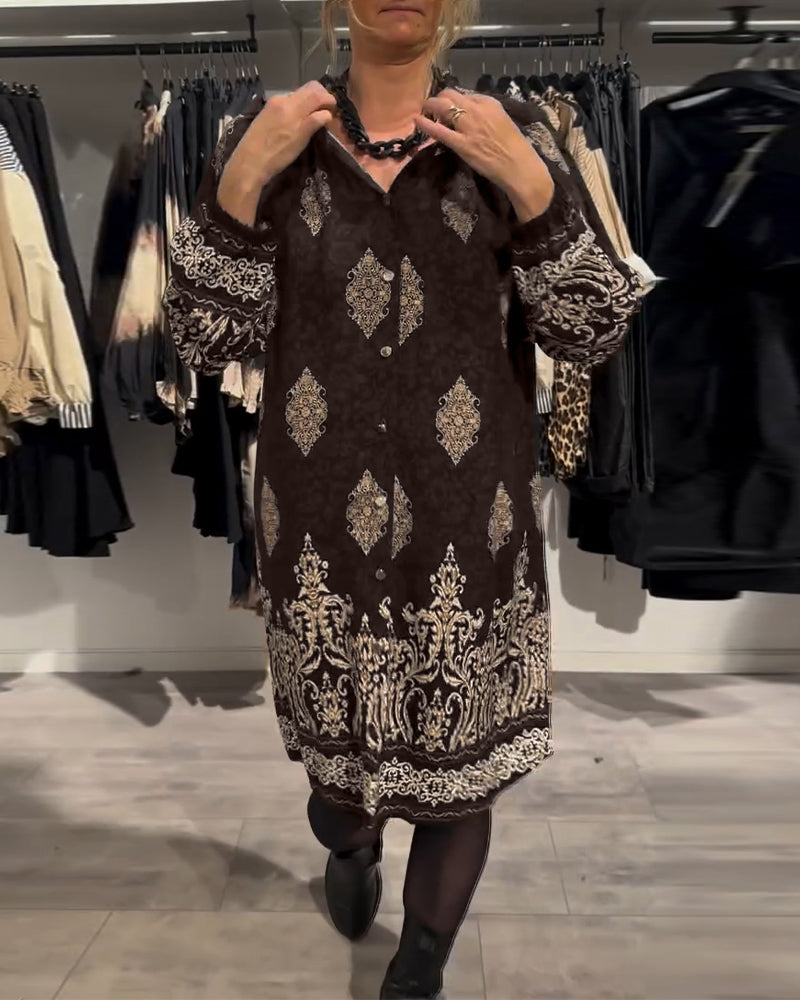 Ilse | Vintage-inspiriertes Kleid mit Knopfleiste