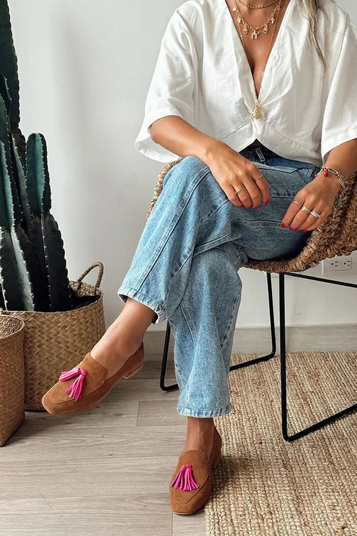 Monique | Braune Loafers