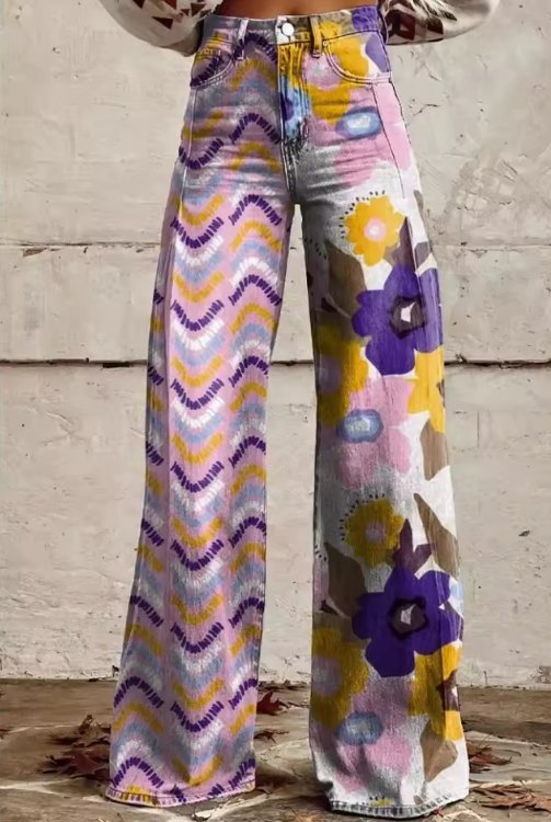 Isadora - Boho Blumenhosen