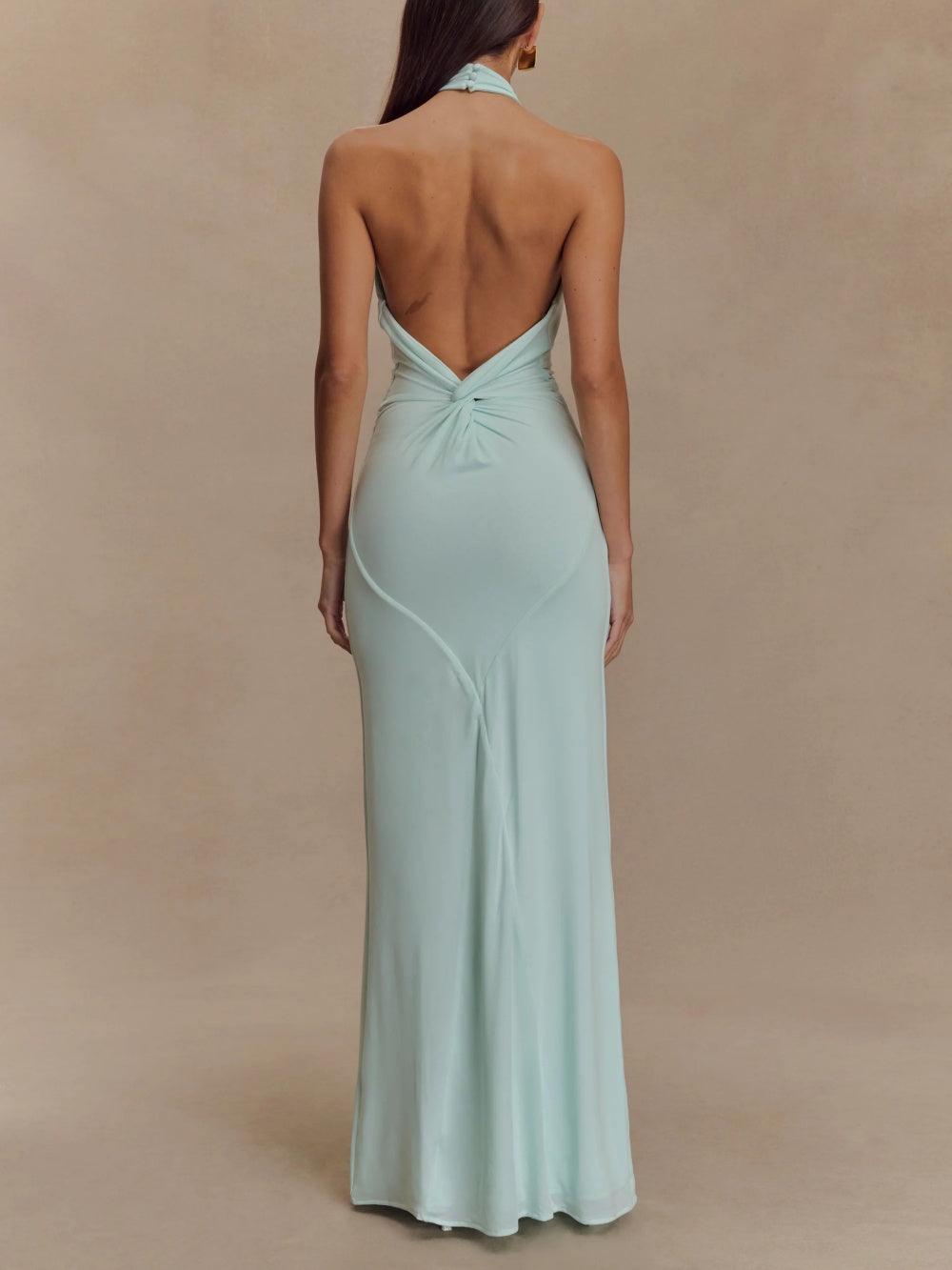 Adrianna | Elegante Maxi-Halter-Kleidung 