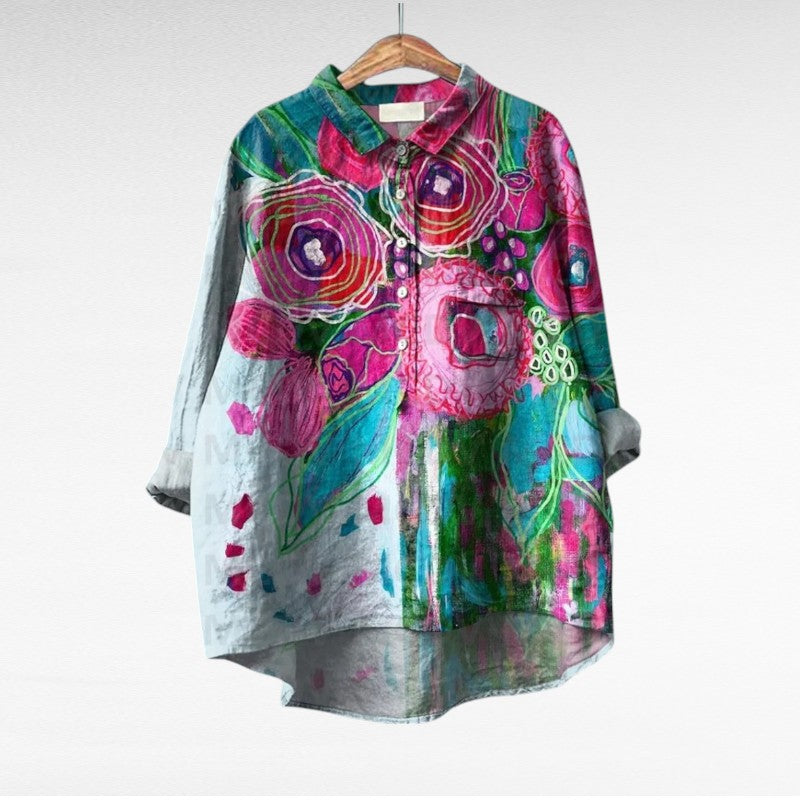 Mireva - Elegante Vintage-Bluse