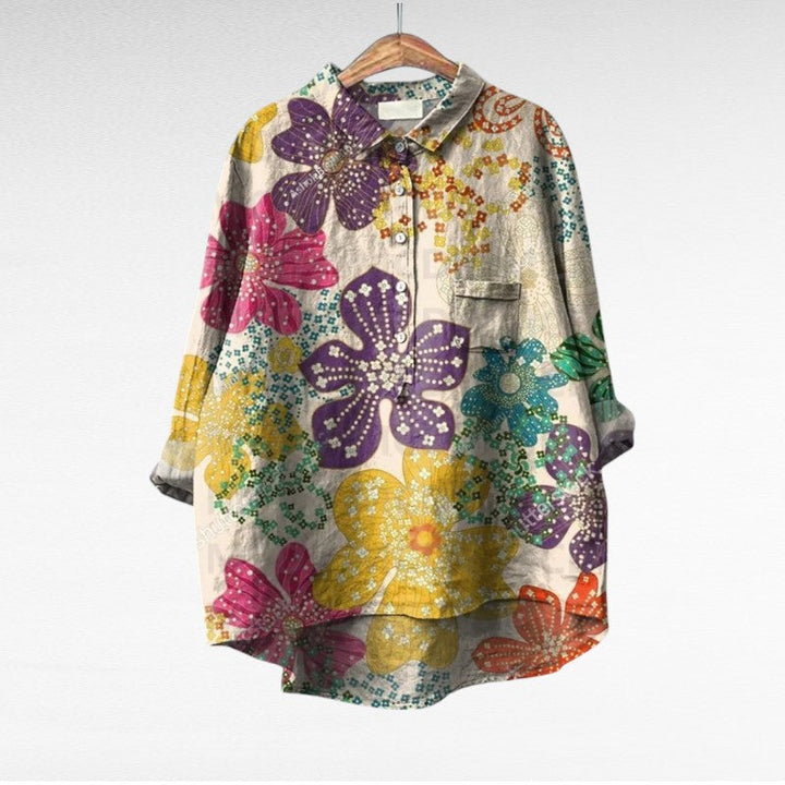 Mireva - Elegante Vintage-Bluse