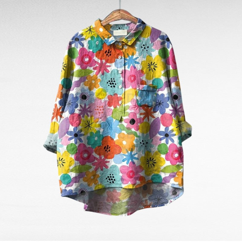 Mireva - Elegante Vintage-Bluse