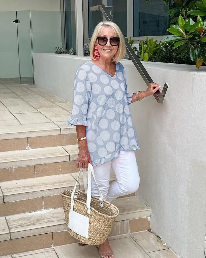 Brianna | Entspannte Polka-Dot-Tunika