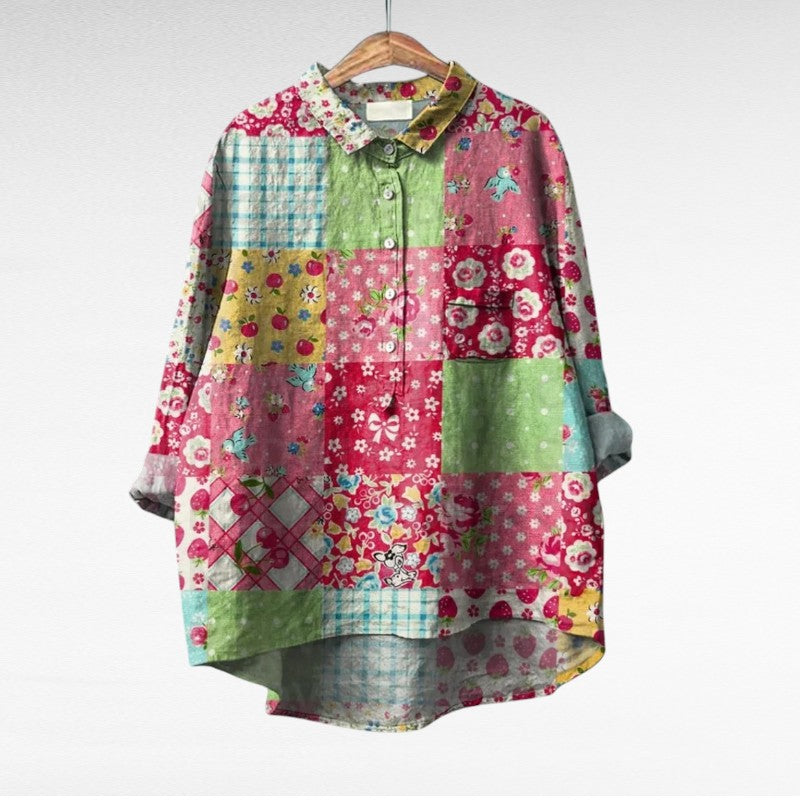 Mireva - Elegante Vintage-Bluse