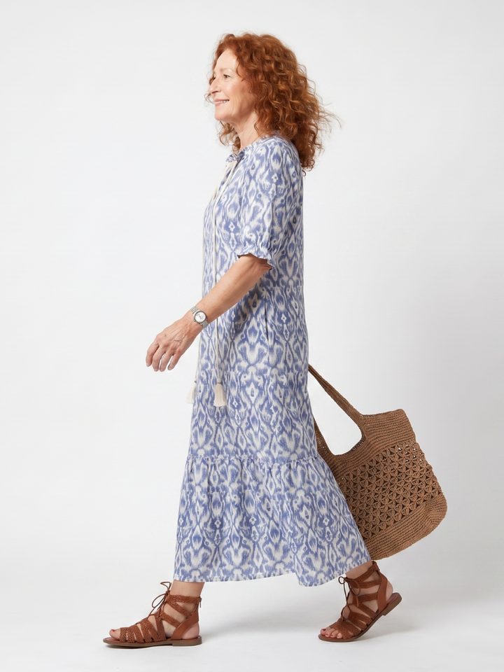 Ottoline | Midi-Kleid mit Quastenbindeband