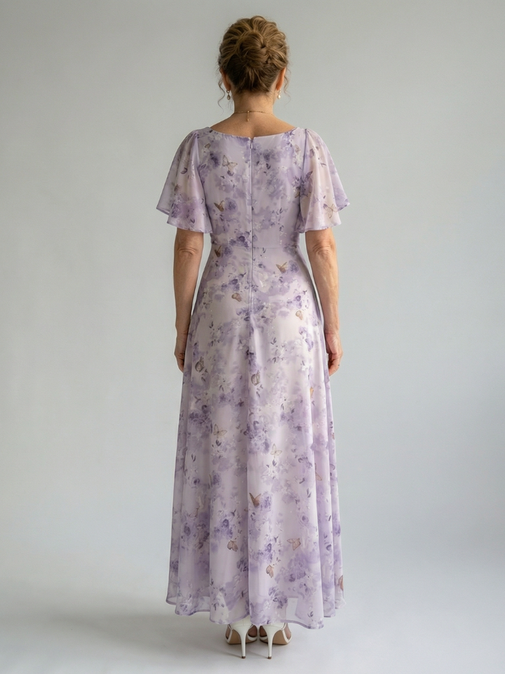 Vaelis | Midi-Kleid mit Fledermausärmeln