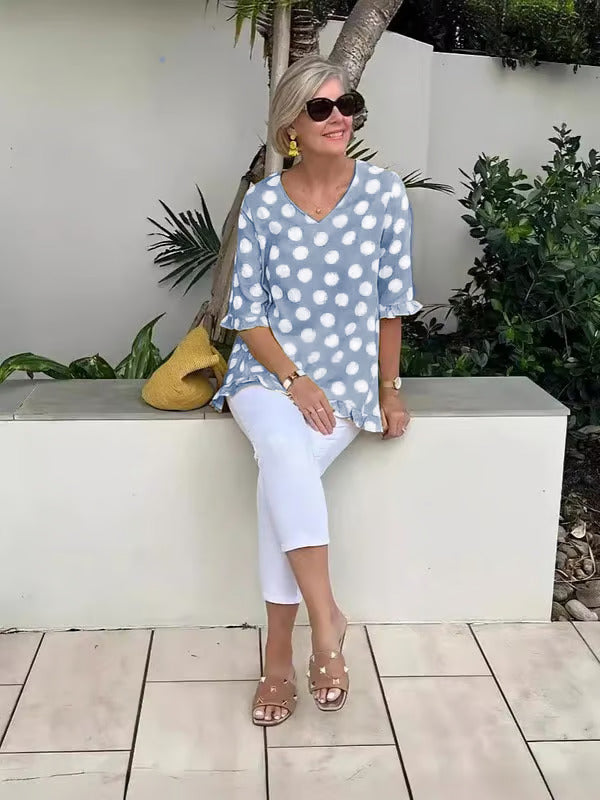 Brianna | Entspannte Polka-Dot-Tunika