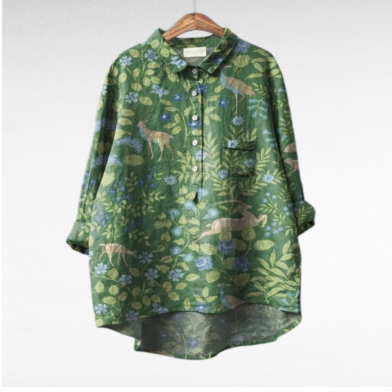 Mireva - Elegante Vintage-Bluse