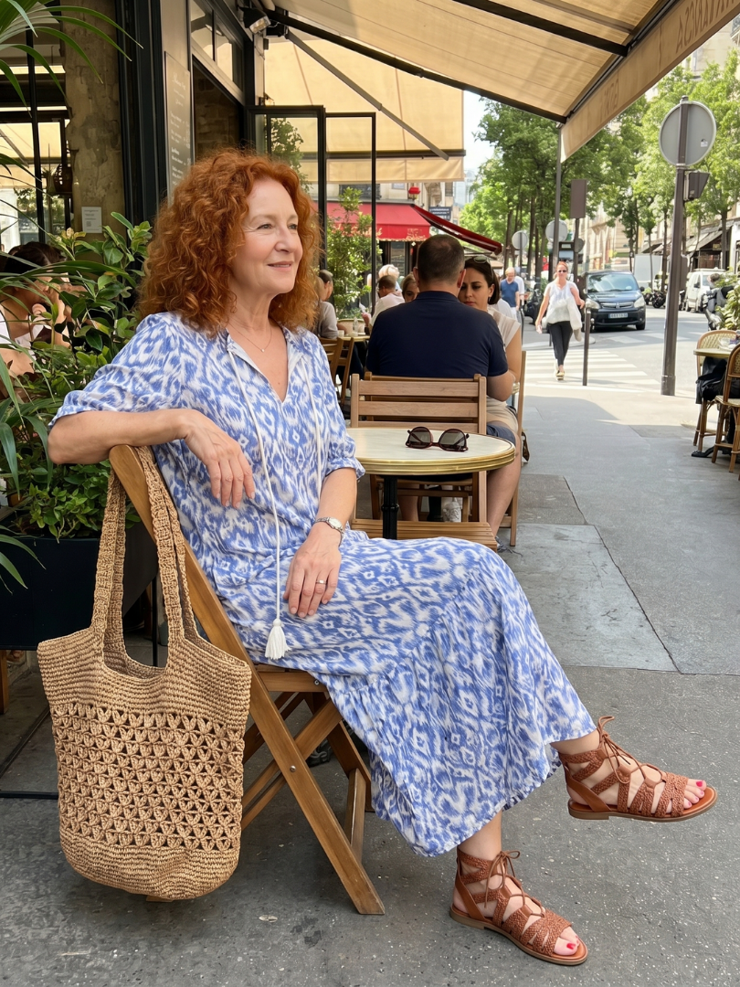 Ottoline | Midi-Kleid mit Quastenbindeband