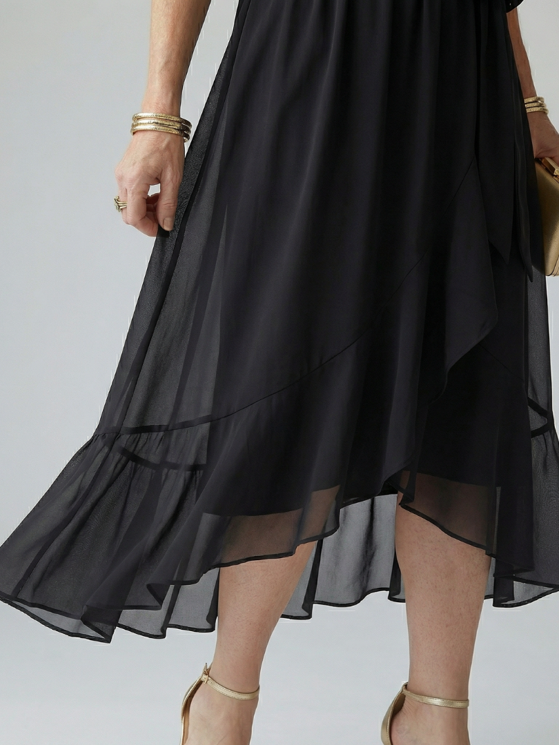 Elric | Midi-Kleid mit leichtem Drapé