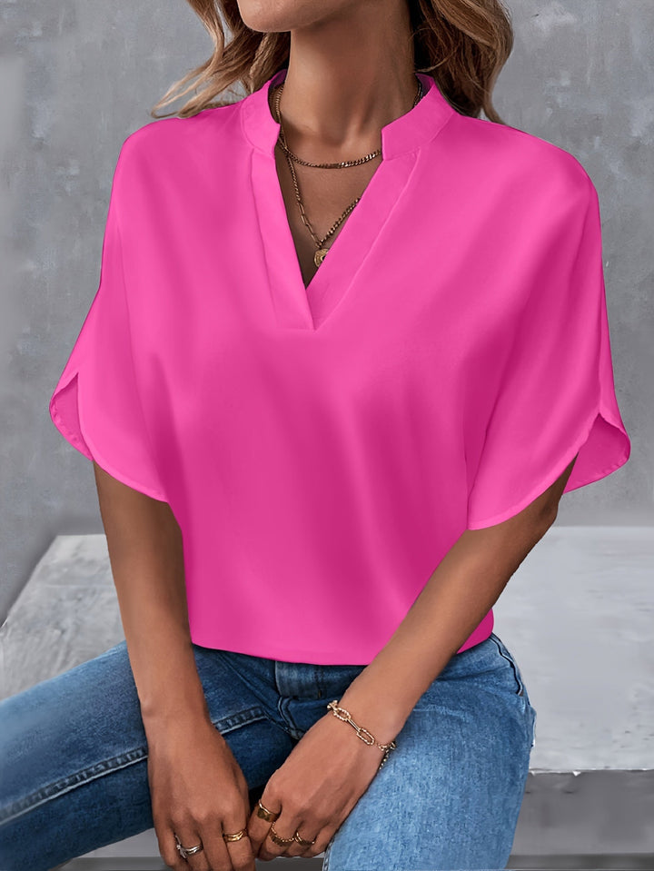 Lexa | Locker geschnittene V-Ausschnitt Bluse
