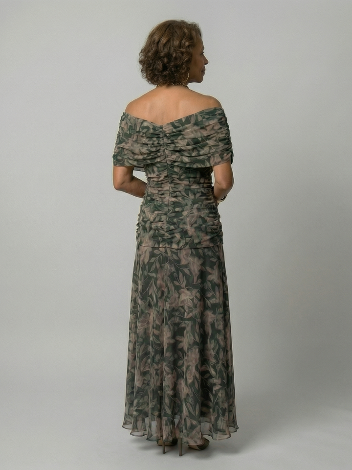 Calen | Off-Shoulder Midi Kleid