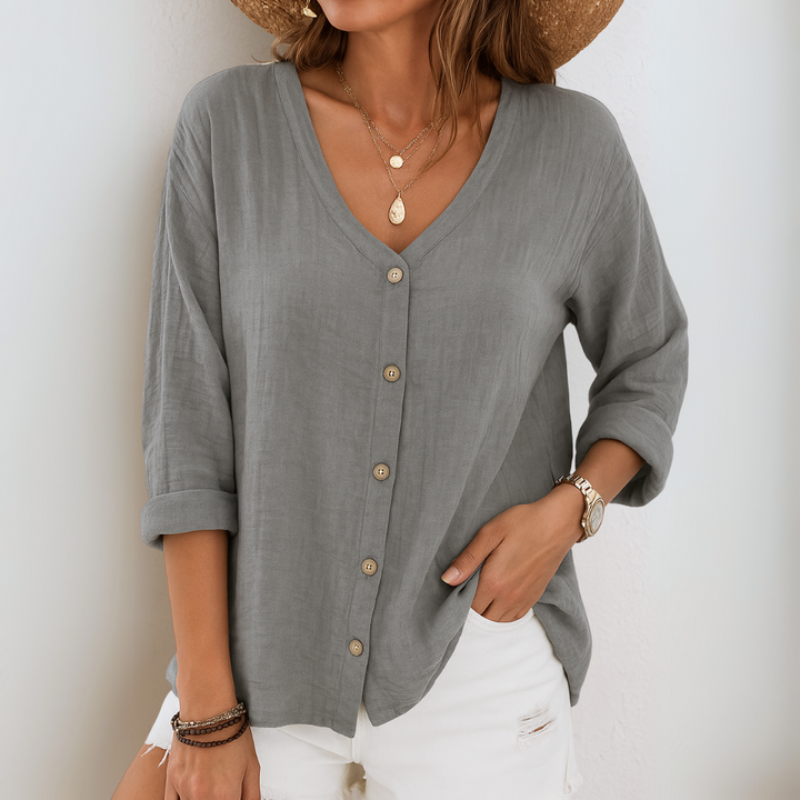 Eirlys | Entspannte Button-Up Bluse