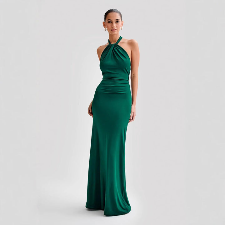 Adrianna | Elegante Maxi-Halter-Kleidung 