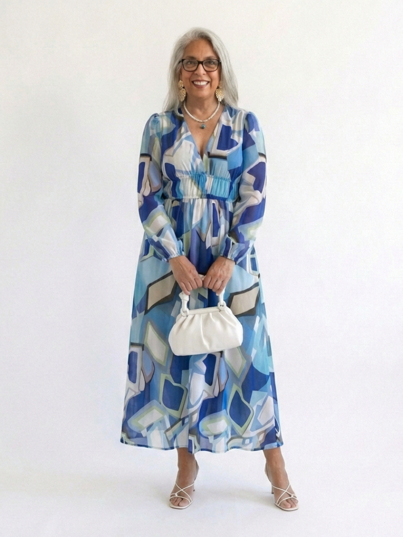 Althea | Langärmliges Blumenkleid
