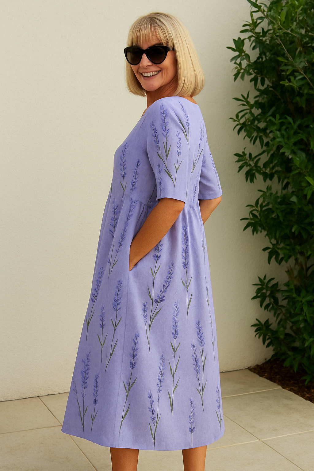 Eliza | Entspanntes Midi-Kleid - Mühelose Eleganz, täglicher Komfort