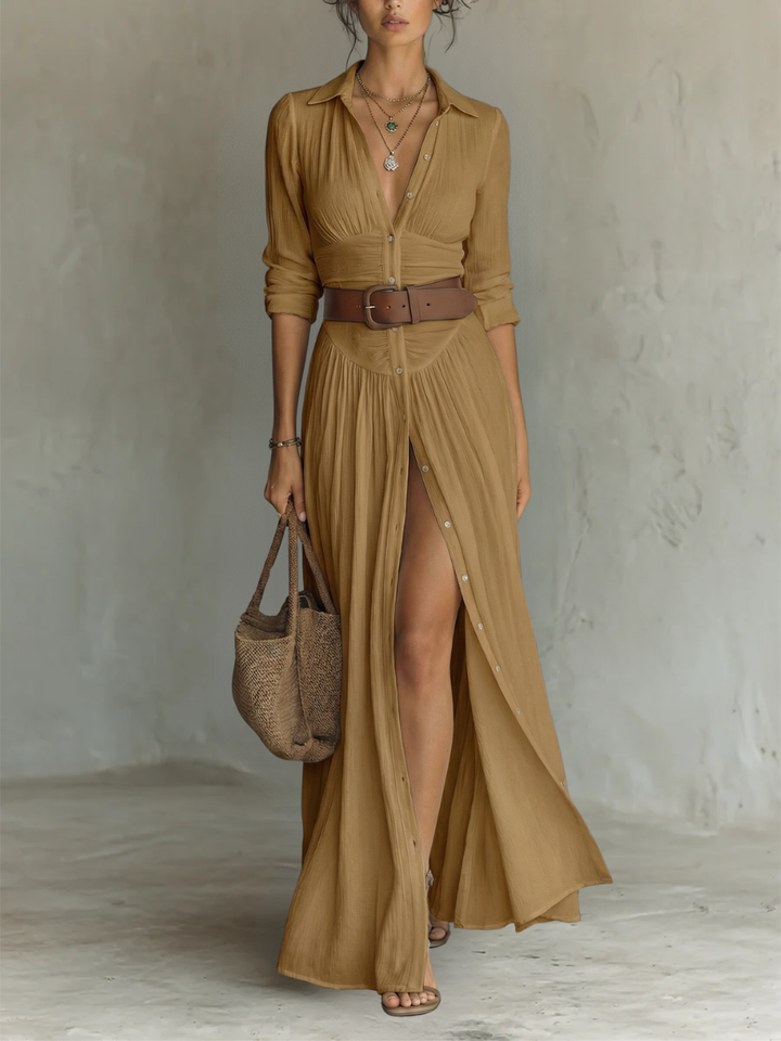 Aurelia - Elegantes Maxikleid mit Falten
