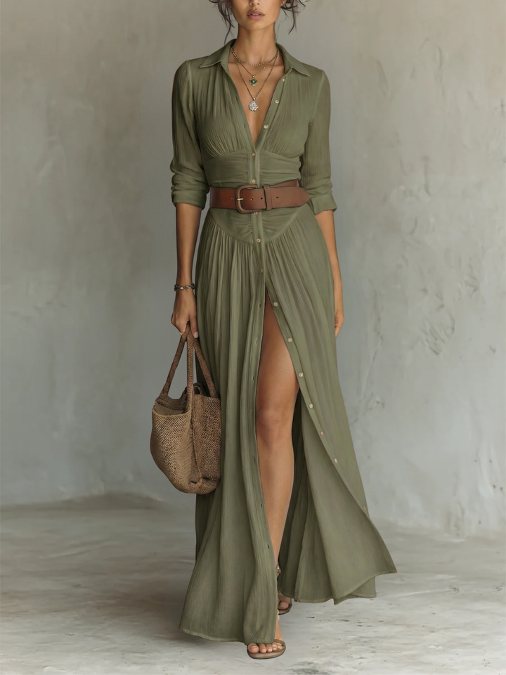 Aurelia - Elegantes Maxikleid mit Falten