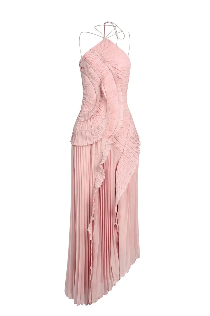 Eliza | Elegantes Rüschensh Maxi-Kleid für Damen