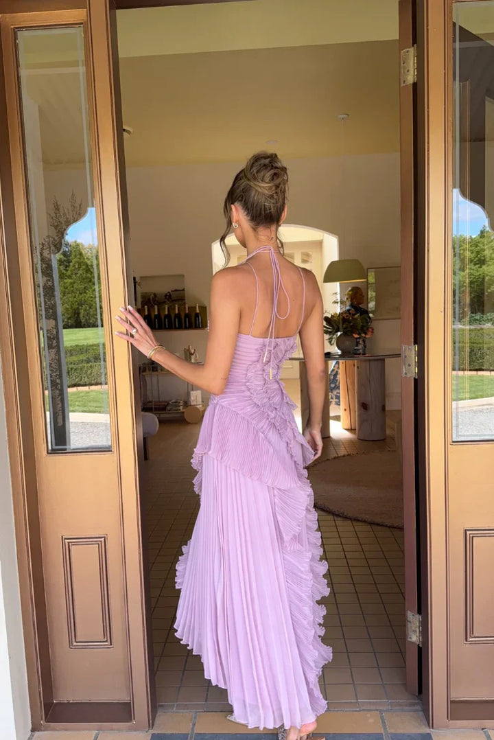 Eliza | Elegantes Rüschensh Maxi-Kleid für Damen