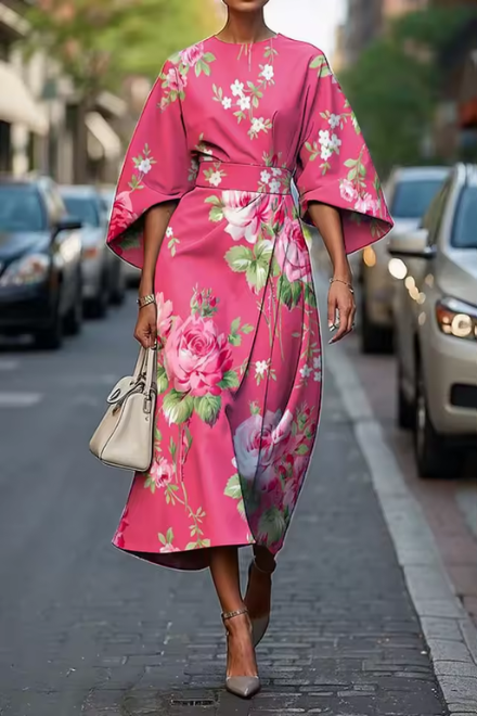 Moxlan | Elegantes Blumenkleid