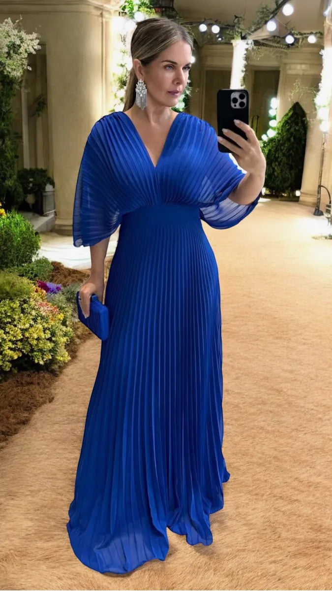 Paya | Elegantes Midikleid mit V-Ausschnitt 