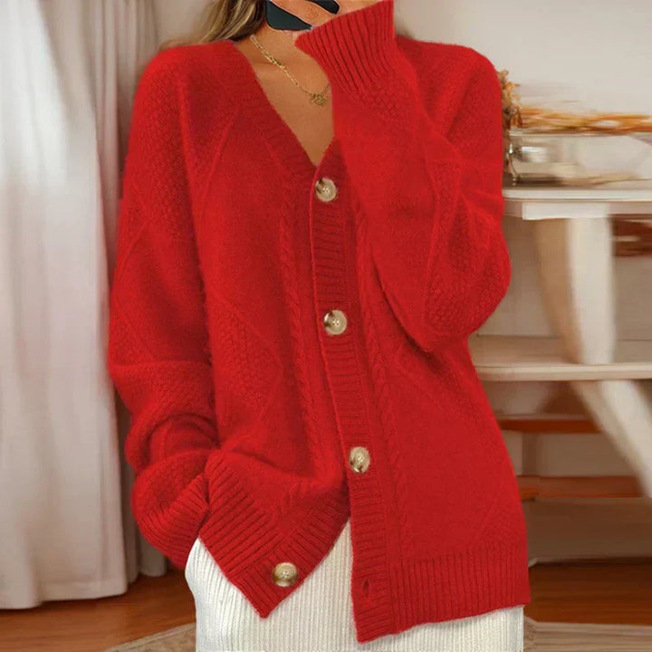 Eloise | Gemütlicher Kabelstrick-Cardigan