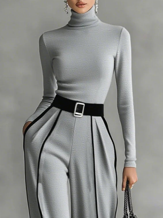 Vera - Elegantes Kontrast-Ensemble