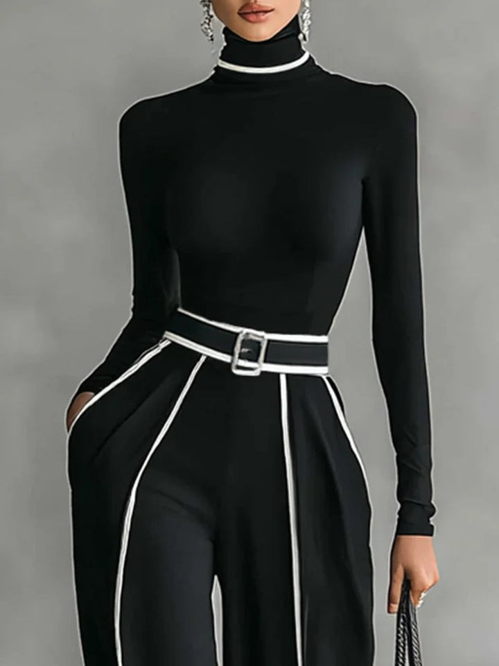 Vera - Elegantes Kontrast-Ensemble