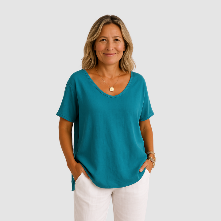 Madison™ Bequemes Lockeres T-Shirt