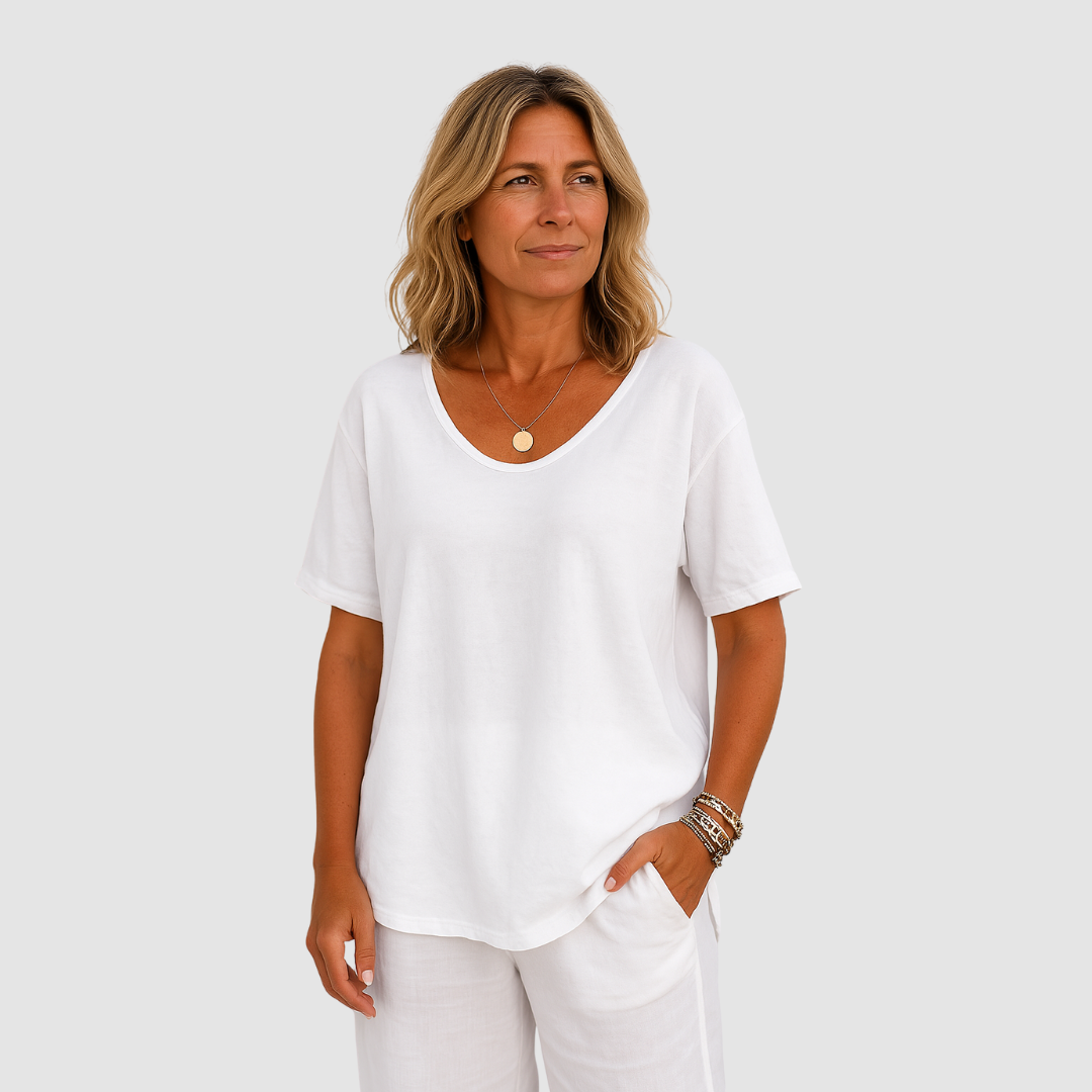 Madison™ Bequemes Lockeres T-Shirt