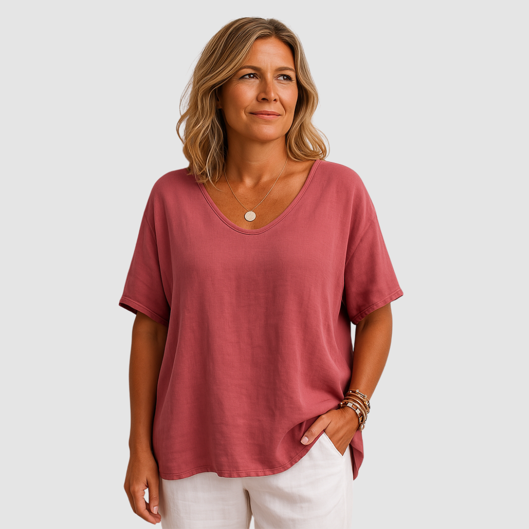 Madison™ Bequemes Lockeres T-Shirt