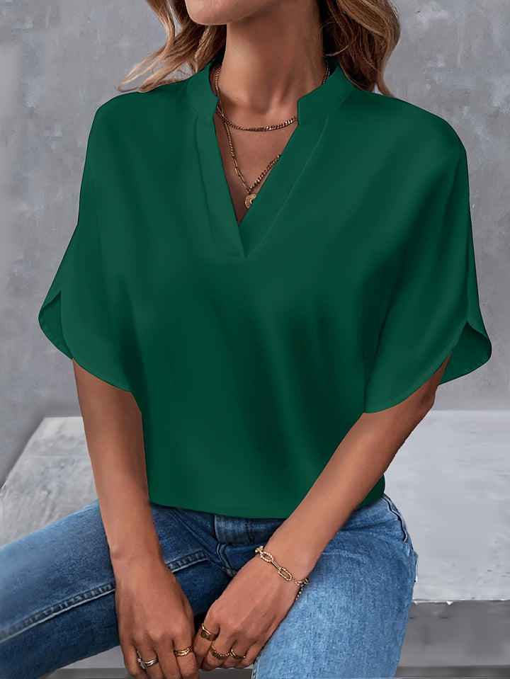 Lexa | Locker geschnittene V-Ausschnitt Bluse