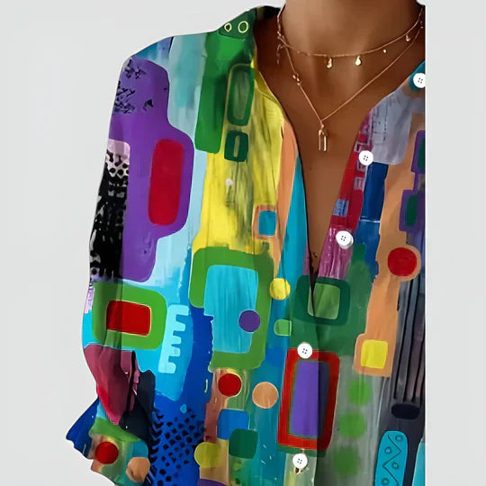 Maja™ | Bluse mit buntem Design