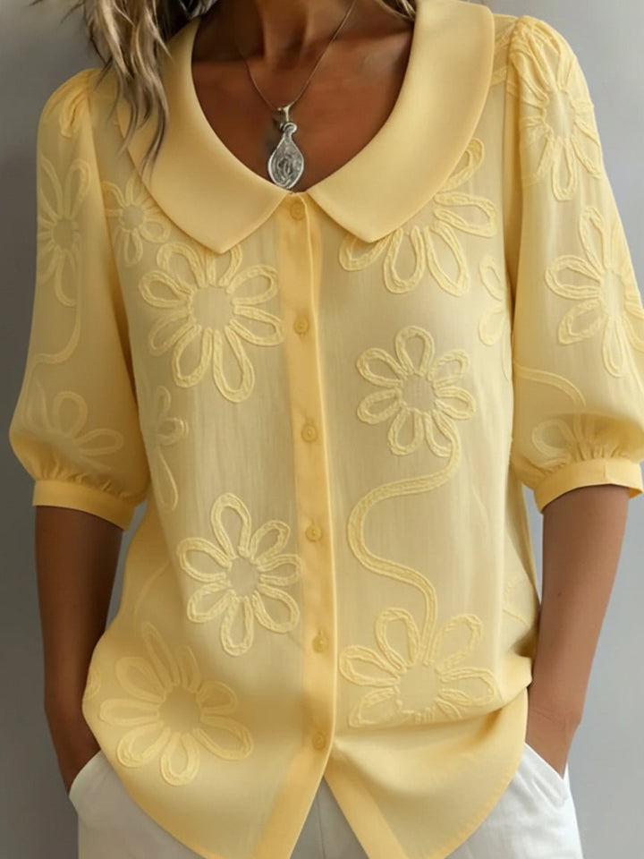 Aurélie™ — Leichte Bluse mit floralem Design und natürlicher Eleganz