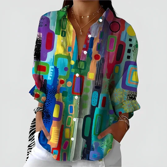 Maja™ | Bluse mit buntem Design