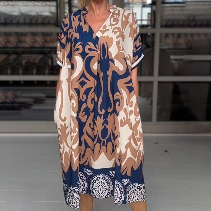 Alessia | Luftiges Midikleid mit V-Ausschnitt 