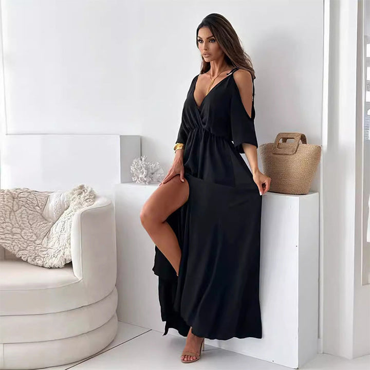 Olivia™ | Elegantes Maxikleid mit Schlitz