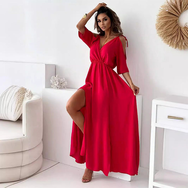 Olivia™ | Elegantes Maxikleid mit Schlitz